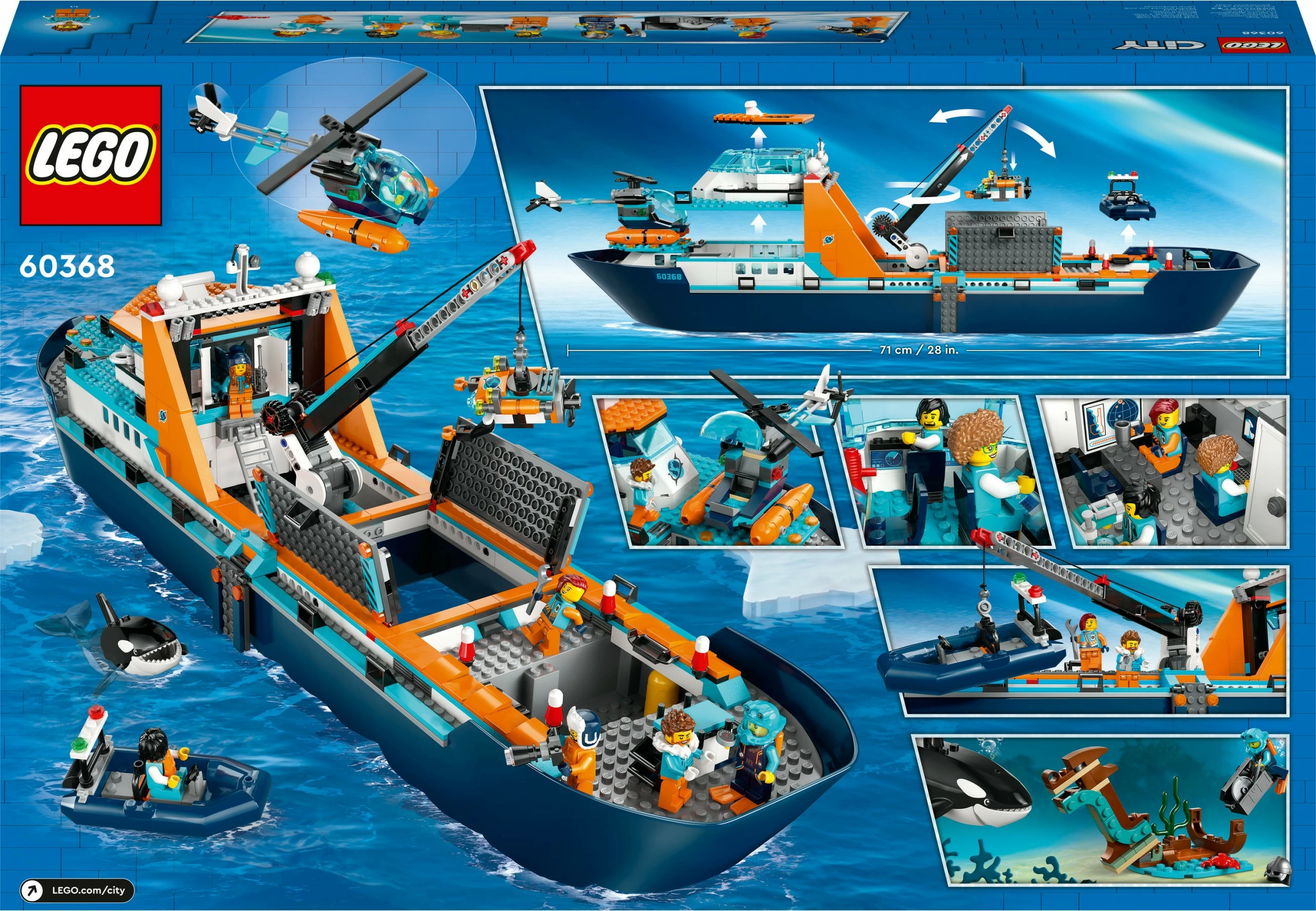 Set ndërtimi LEGO Arctic Explorer Ship, 815 pjesë, plastikë, shumëngjyrësh