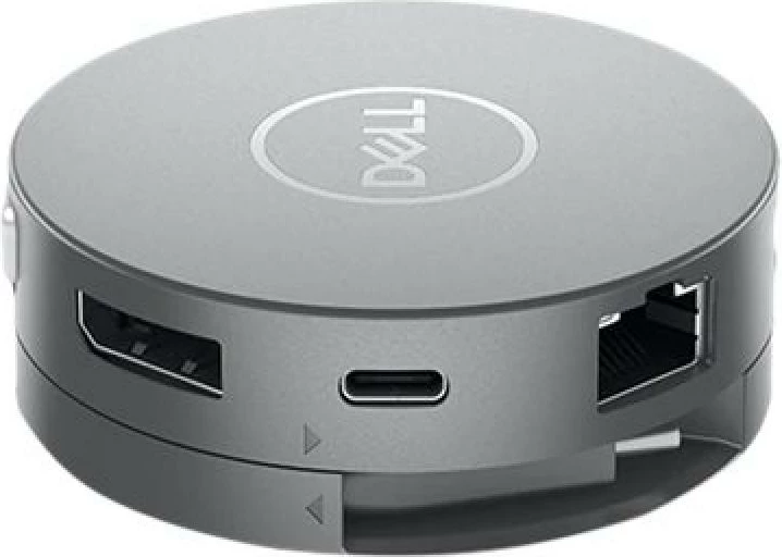 Stacion docking USB-C 7-në-1, Dell, DA310 470-AEUP, 90W PD, 4K 60Hz, argjendtë