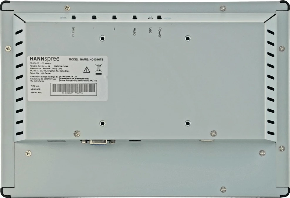 Monitor Hannspree HO 105 HTB, 10.1", LCD, 1280 x 800 pixels