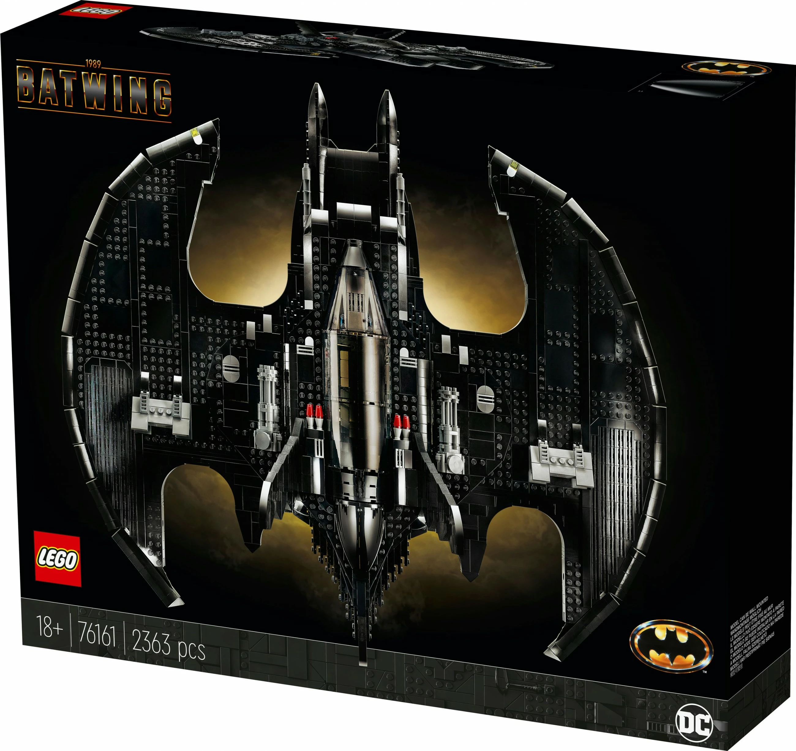 Set ndërtimi LEGO DC Comics Super Heroes 1989 Batwing, 2363 copë, plastikë, shumëngjyrësh