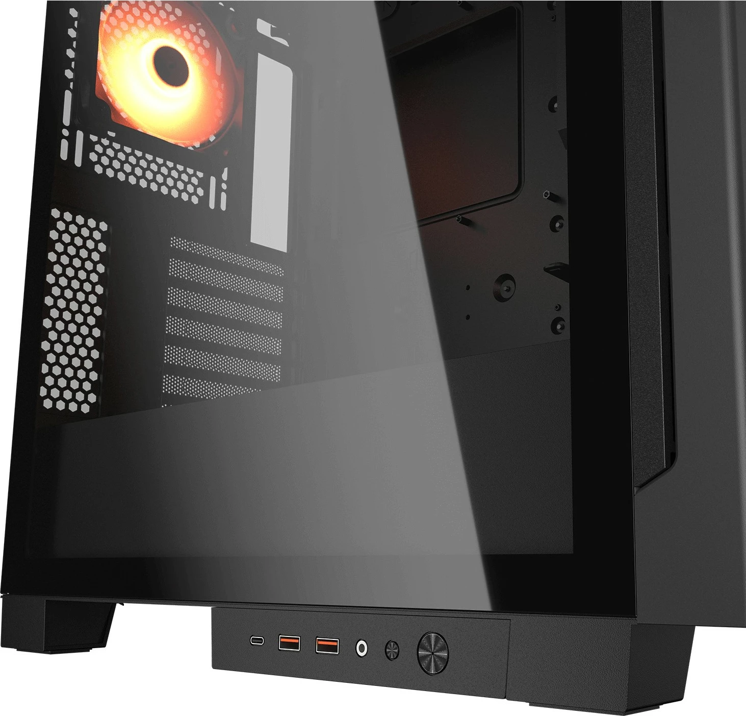 Kasë Cougar Airface ECO midi, ARGB, e zezë