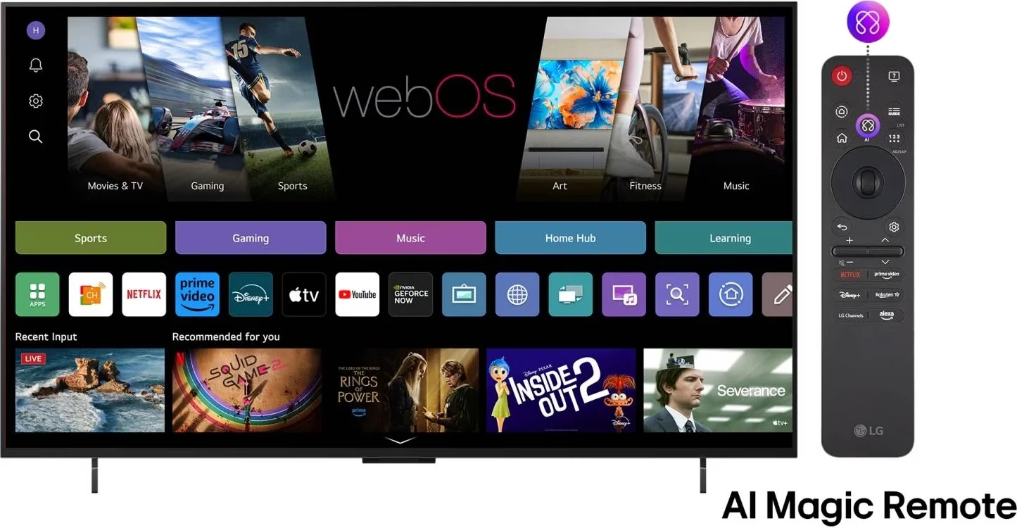 Televizor OLED, LG, OLED42C51LA, 42" 4K UHD 120Hz, webOS, Dolby Vision/Atmos, α9 AI Gen8, Wi‑Fi 6, Smart
