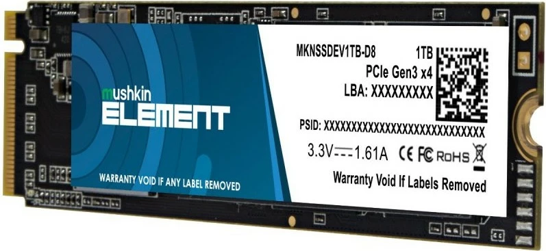 SSD Mushkin Element 1TB NVMe PCIe3.0, M.2