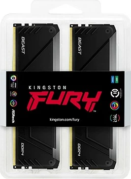 RAM Memorje Kingston FURY Beast RGB 64GB (4x16GB) DDR4 3600MT/s
