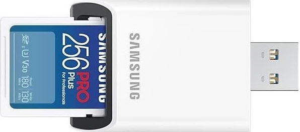 Kartelë SD Samsung PRO Plus SDXC 256GB me lexues