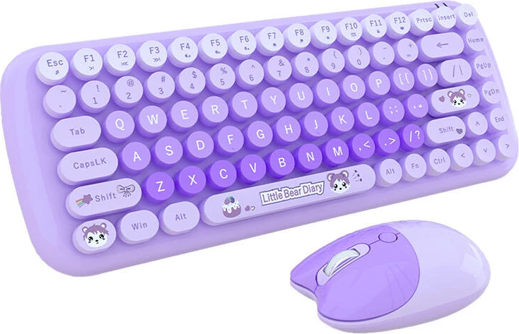 Set tastierë dhe maus wireless MOFII Candy New SMK-632M3A, vjollcë