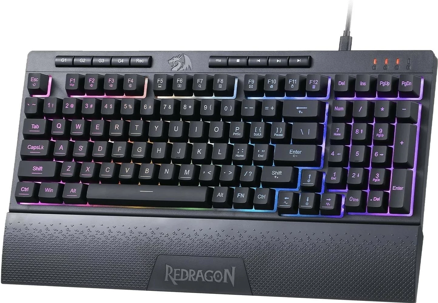 Tastierë Redragon K515-RGB SHIVA 98, RGB, e zezë