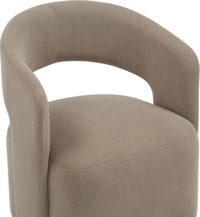 Karrige Lemouton, pëlhurë, ngjyrë gri-bezhë, 69.5x66x80cm