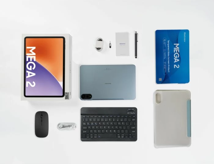 Tablet BLACKVIEW MEGA 2 12\" 12GB/256GB LTE, Sky Gray, set me maus + tastierë