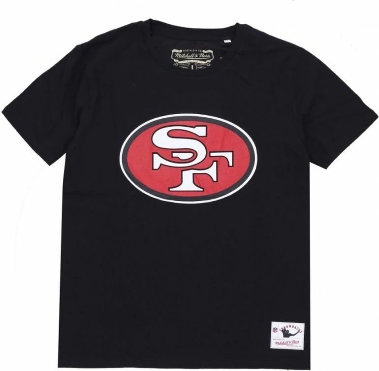Maicë për Meshkuj Mitchell & Ness me Logo e NFL Team San Francisco 49ers, e Zezë