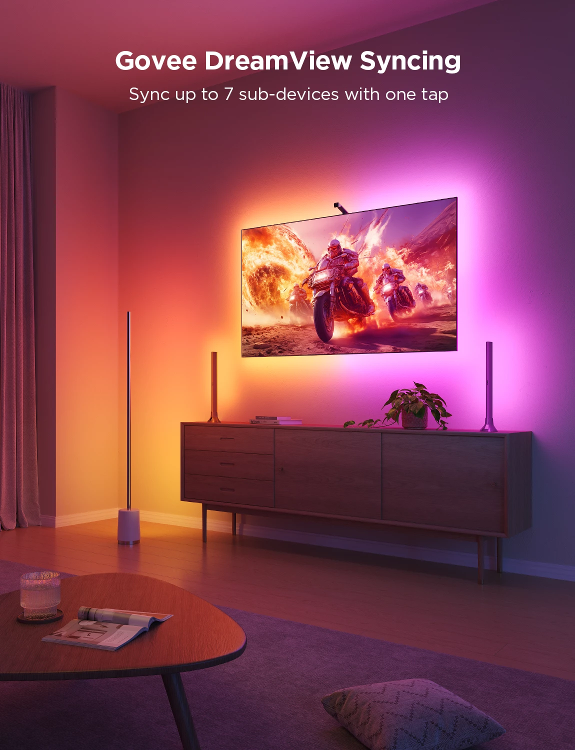 Ndriçim prapa TV Govee Envisual TV Backlight 3 Lite H6097 për 40-50"