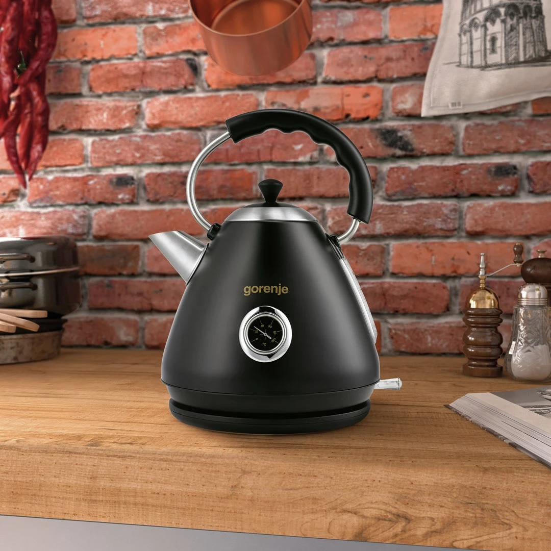 Ibrik elektrik Gorenje K17CLBK, 1.7 L, 2200 W, Zi