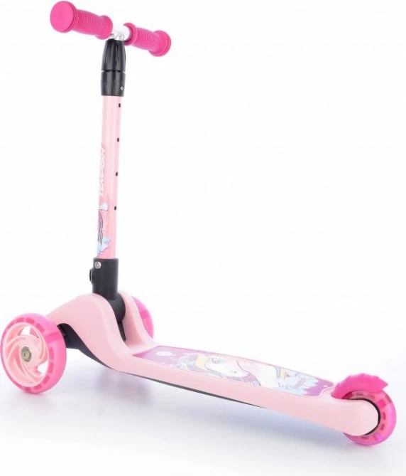 Trotinet për fëmijë Tempish, jeshile dhe rozë
