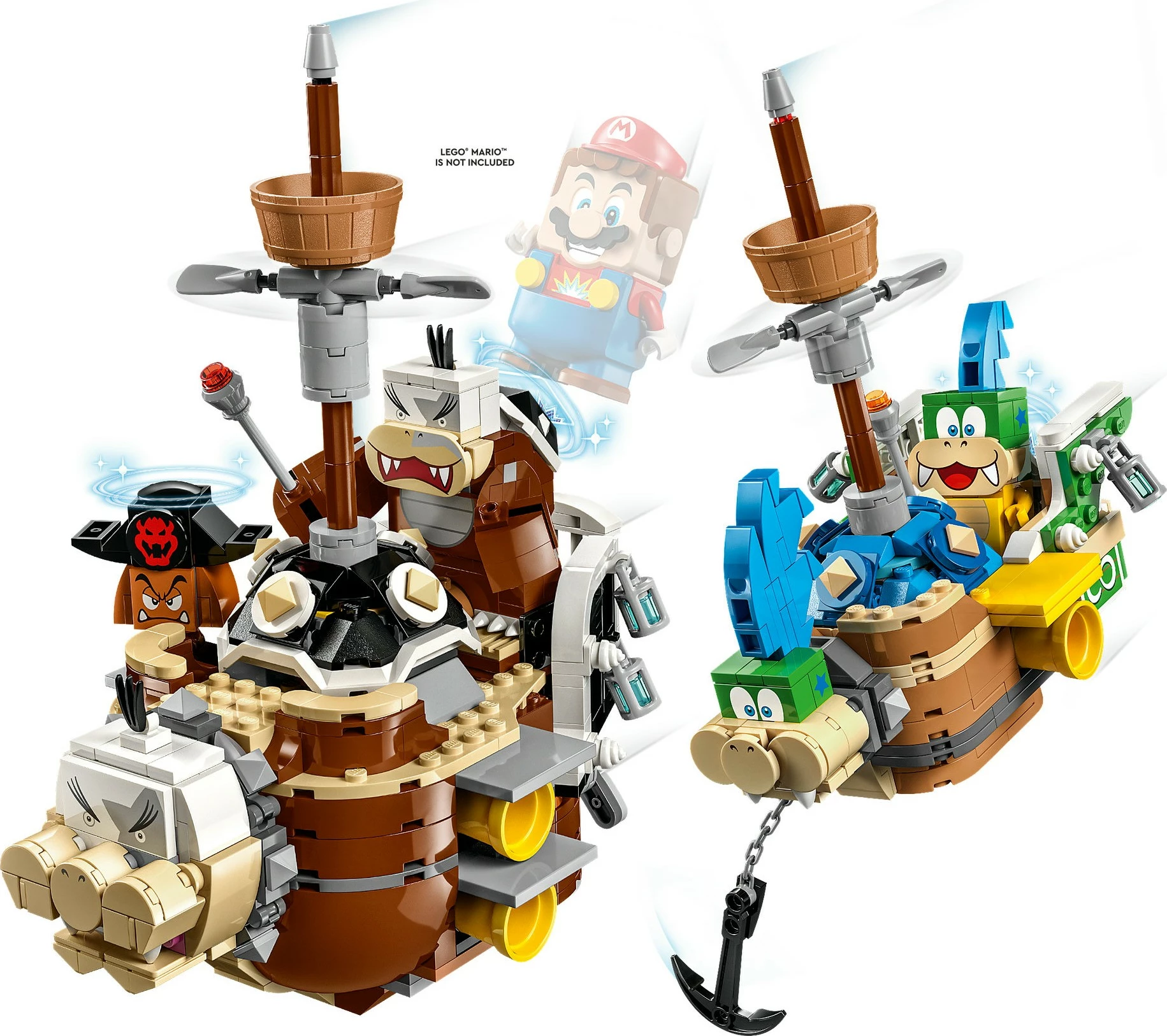 Set ndërtimi LEGO Larry's dhe Morton's Airships Expansion Set, 1062 pjesë, plastikë, shumëngjyrësh