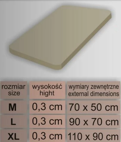 Dyshek për qen Hobbydog Mata Slim L 70x90 cm, i zi