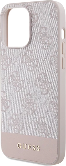 Mbështjellës Guess 4G Stripe për iPhone 14 Pro, Rozë