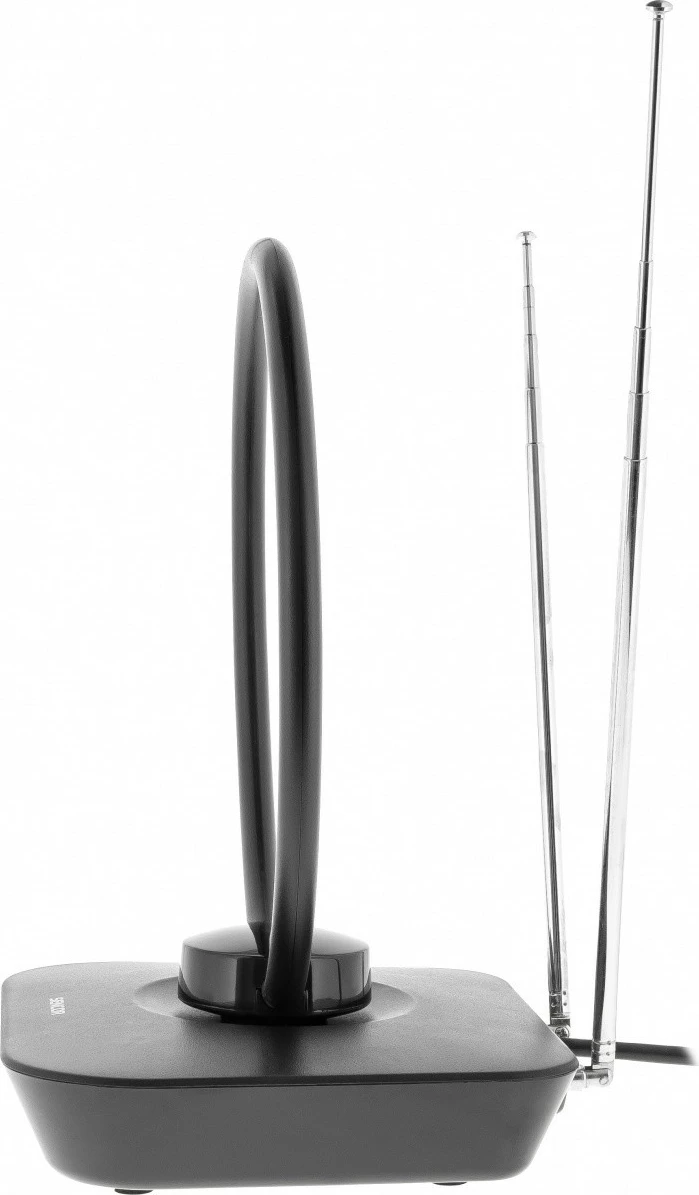 Antenë e brendshme Sencor SDA 102, DVB-T2/T, me amplifikator, 20dB, e zezë