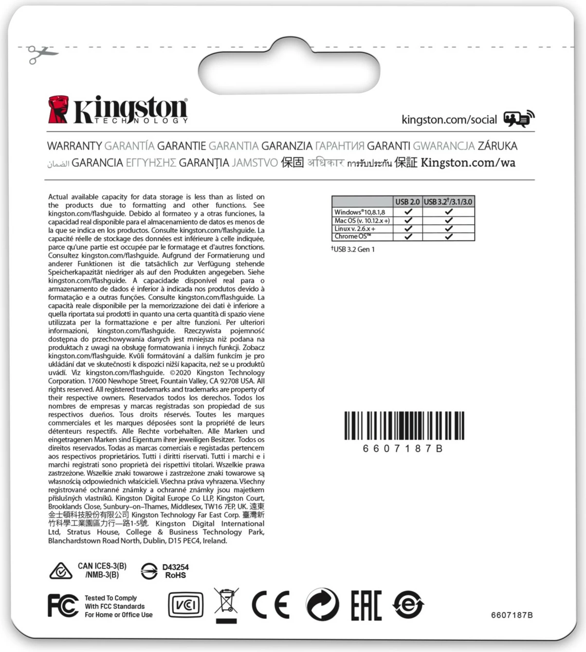 USB Kingston DataTraveler Micro 256GB, USB 3.2, metal, silver