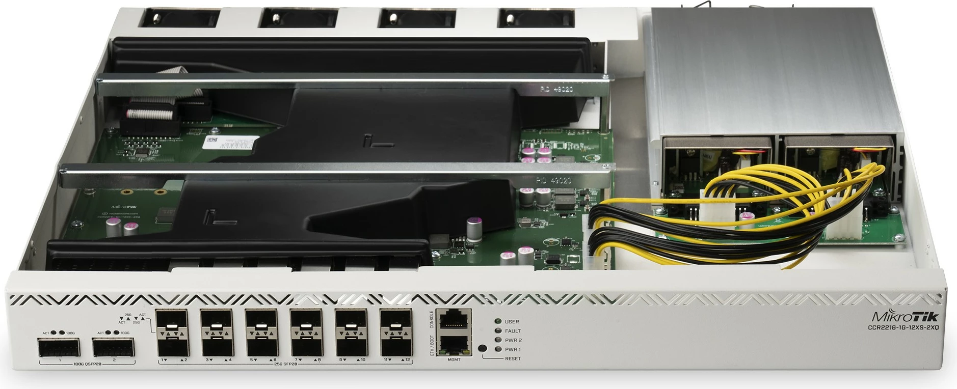 Router MikroTik CCR2216-1G-12XS-2XQ, Gigabit Ethernet, Silver