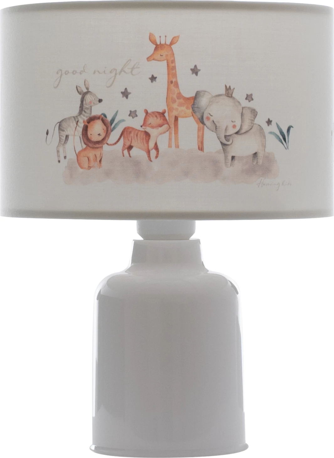 Llambë tavoline për fëmijë, FH7577.06, cilindrike, ngjyrë e bardhë, Φ24x32H