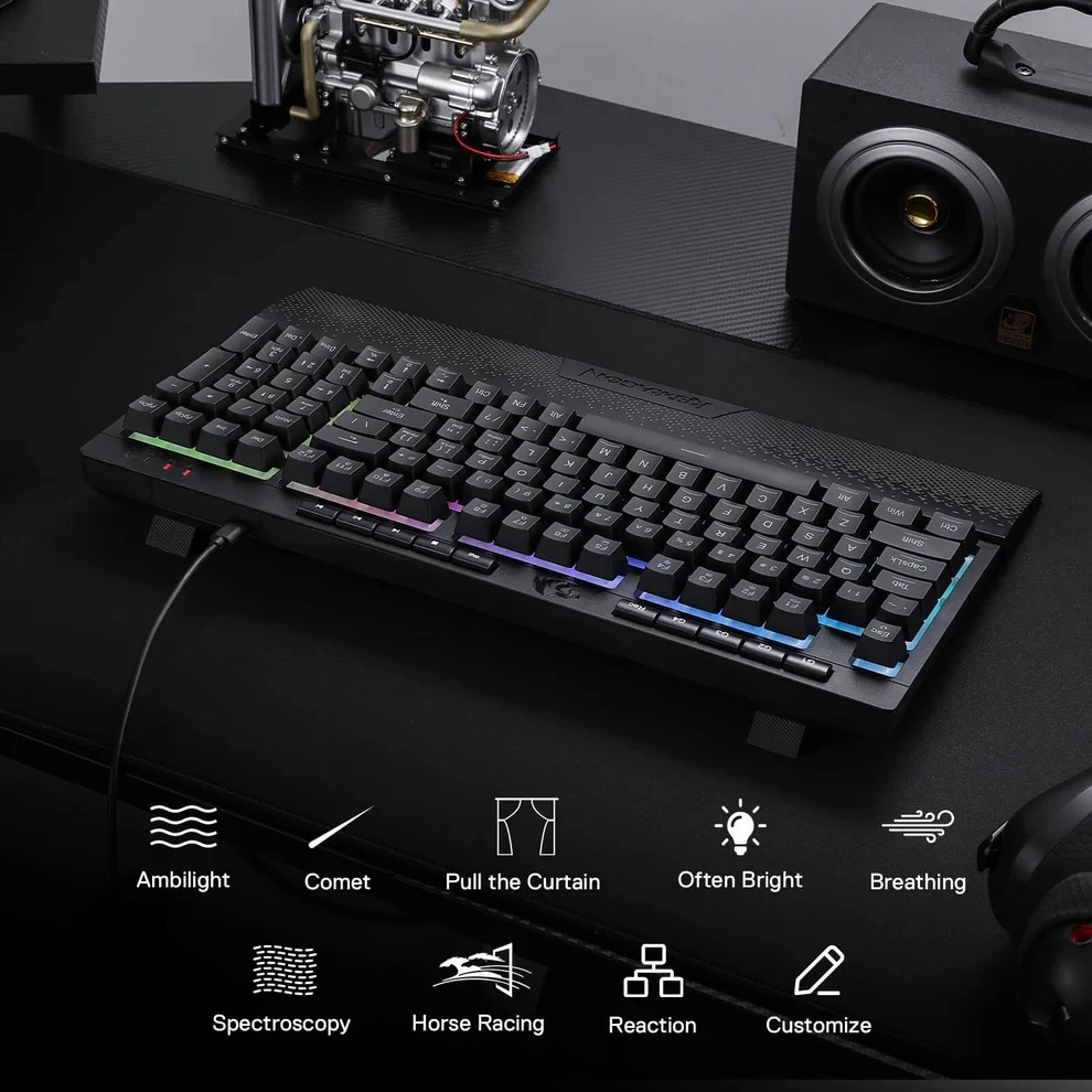Tastierë gaming Redragon Shiva Pro K515-RGB, USB, RGB, 98 taste, membrane, me makro G1-G4