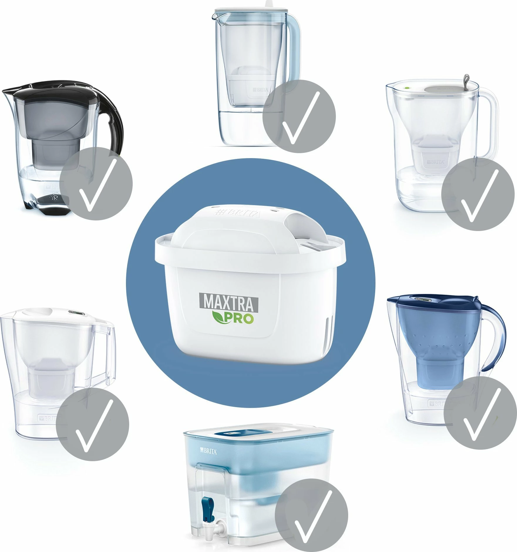 Kartrixh filtri uji Brita MAXTRA PRO Hard Water Expert 150 L, 4 copë (3+1)