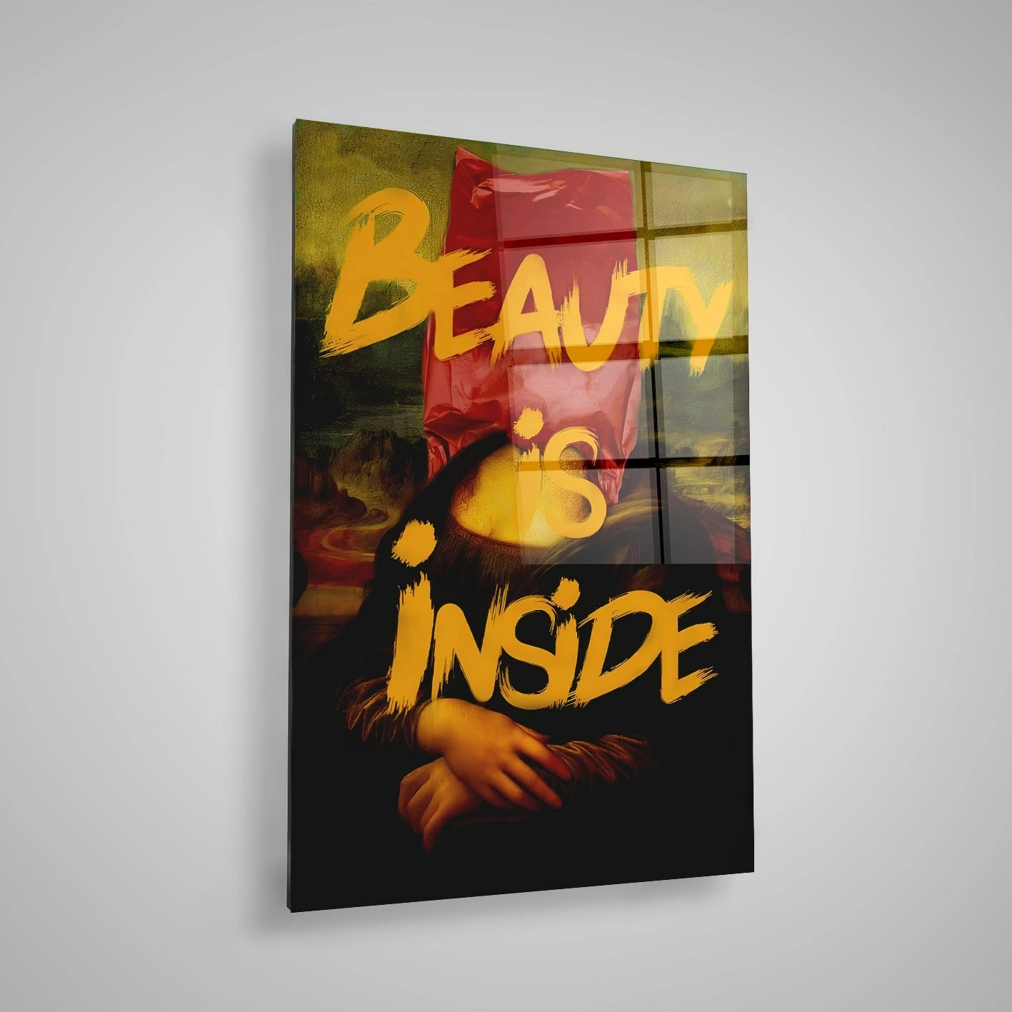 Pikturë dekorative prej xhami të temperuar, shumëngjyrëshe, Wallity CAM3688 - 70100, 70x100cm