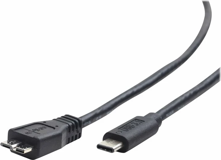 Kabllo USB-C Gembird CCP-USB3-mBMCM-1M, 1m, e zezë
