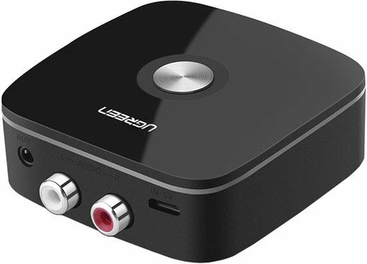 Marrës Bluetooth audio UGREEN CM106 (40759P), Bluetooth 5.1, aptX HD, 2x RCA + 3.5mm, USB-C, i zi