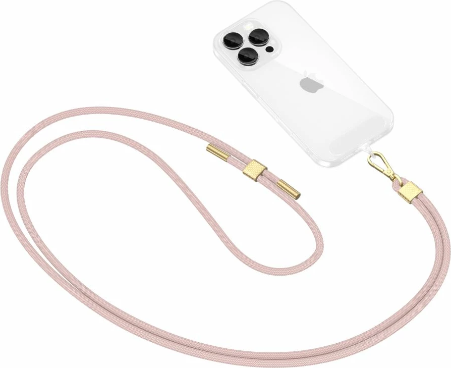 Rrip crossbody për celular Tech-Protect C2S, me adapter, Rozë