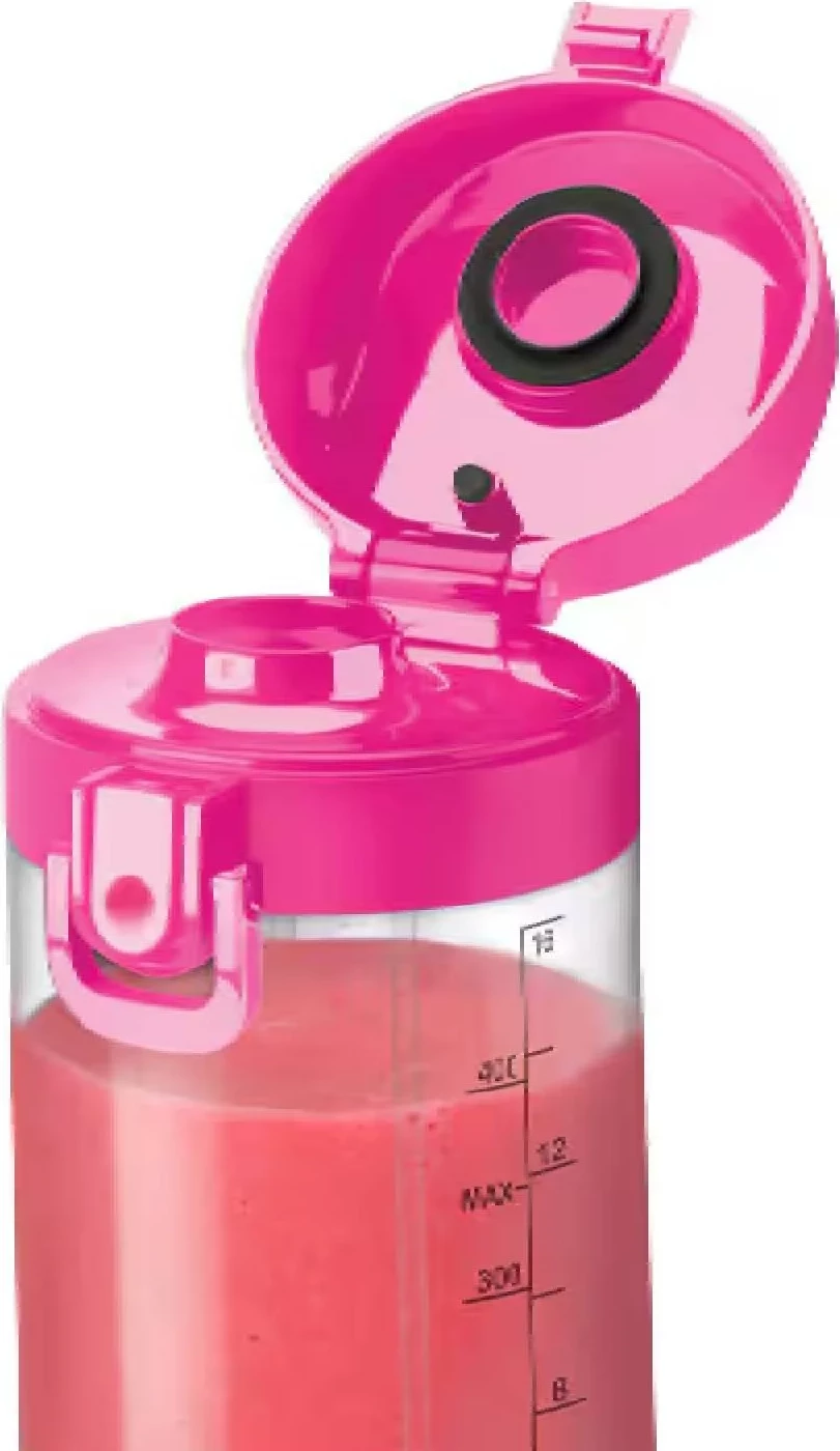 Blender portativ, NutriBullet, NBP003BP, bateri 2000 mAh, gotë 475 ml, rozë