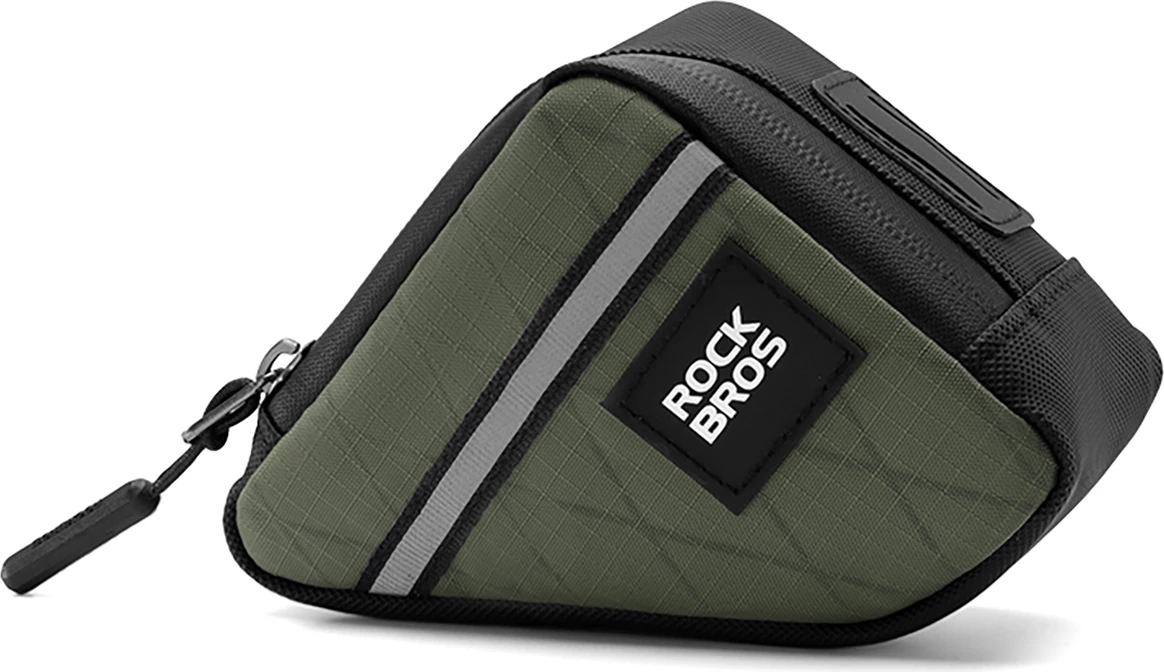 Çantë trekëndore për kornizë biçiklete Rockbros 30180024004, 0.25L, e gjelbër