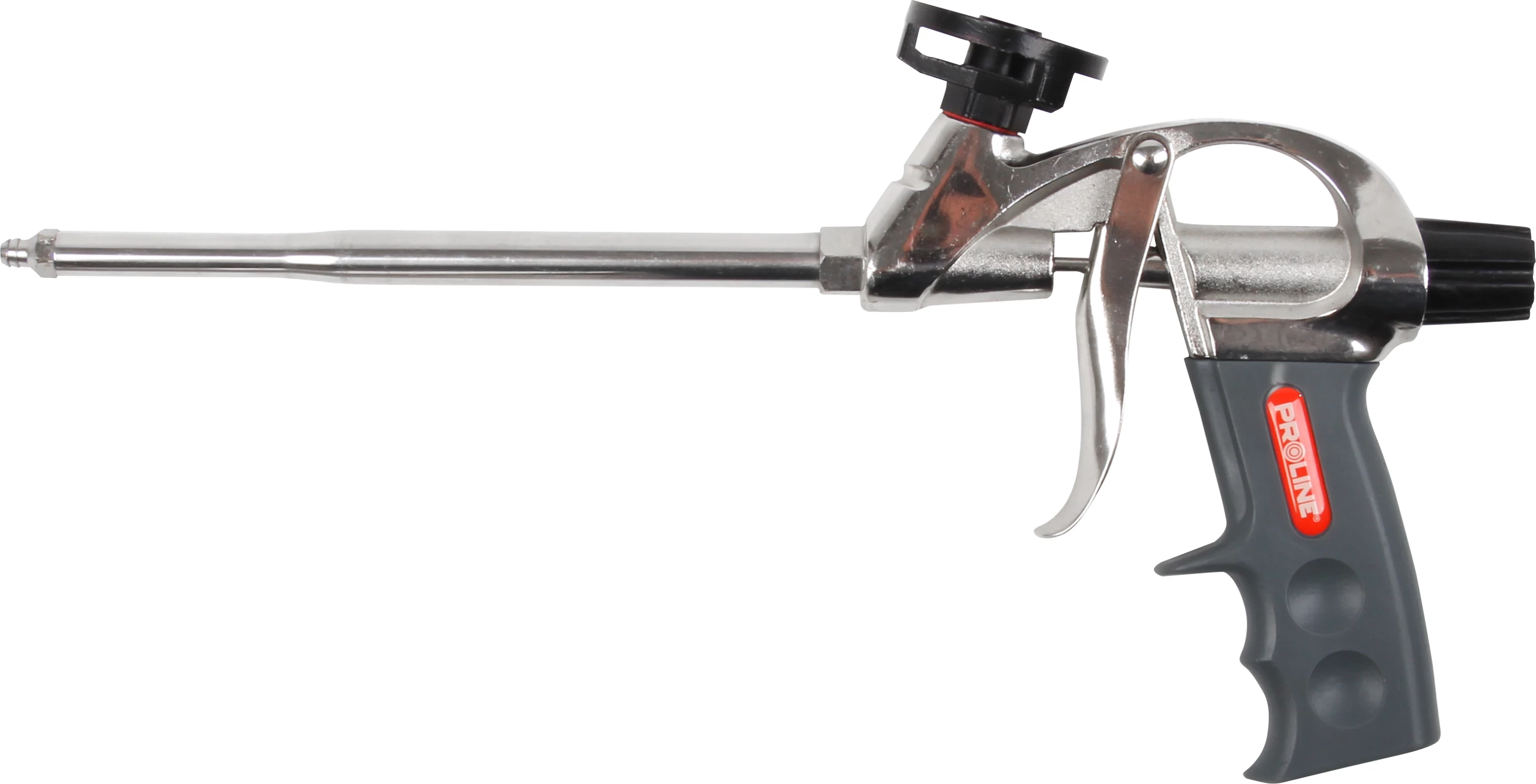 Pistoletë për shkumë PROLINE 18014, 340mm, trup metalik, PTFE, gri/zezë