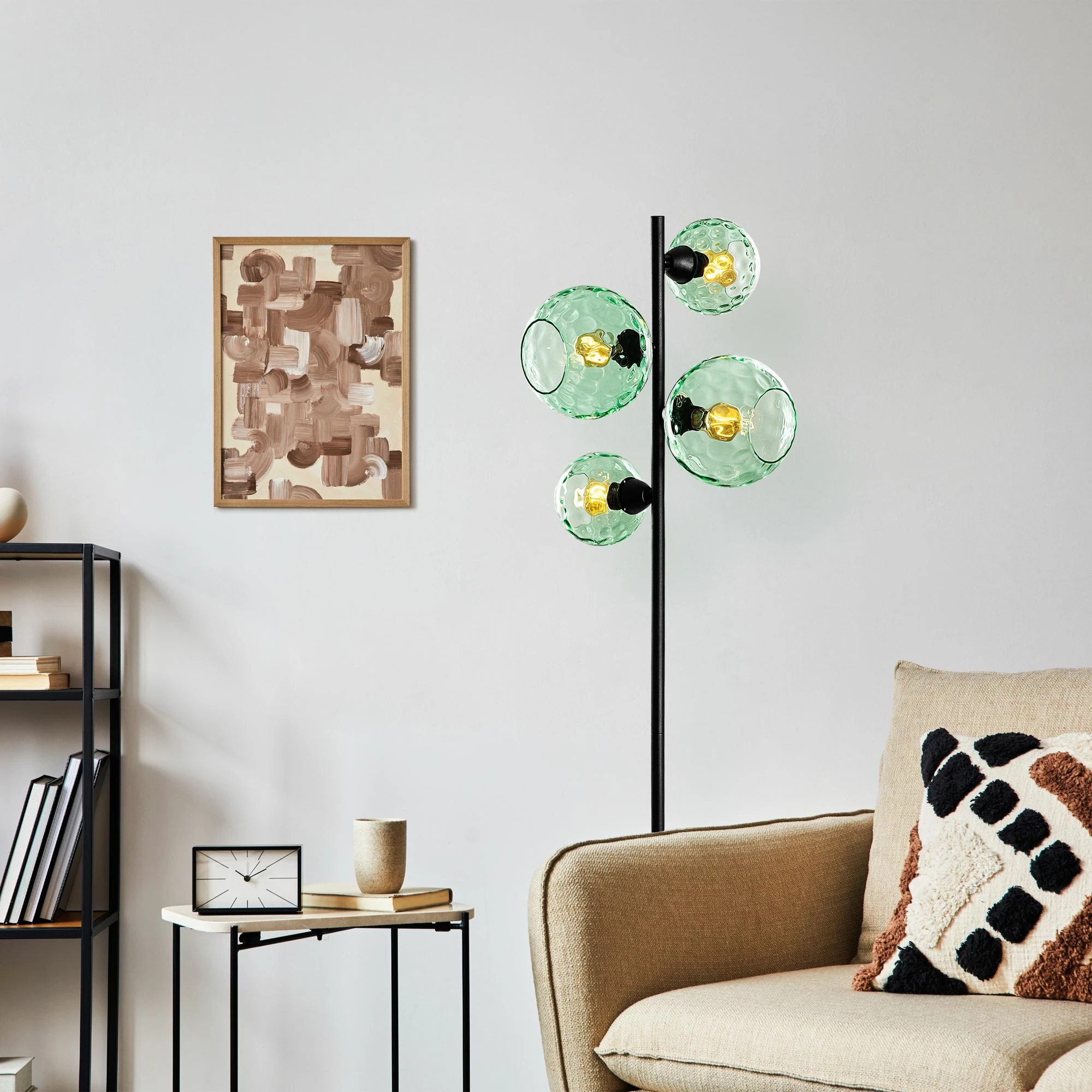 Llambë dyshemeje Opviq, ngjyrë mint e zezë, Benek - 20 - 15 - 14515