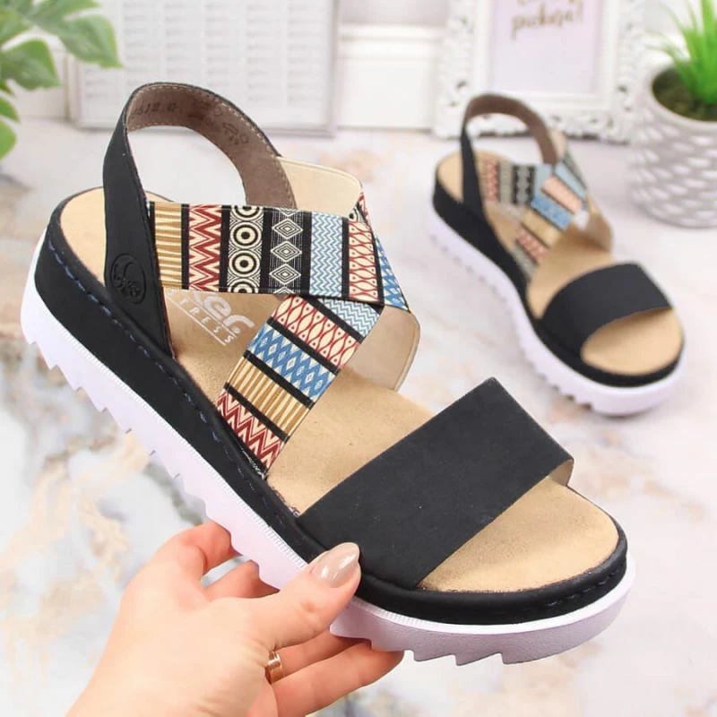 Sandale për femra Rieker, multikolor