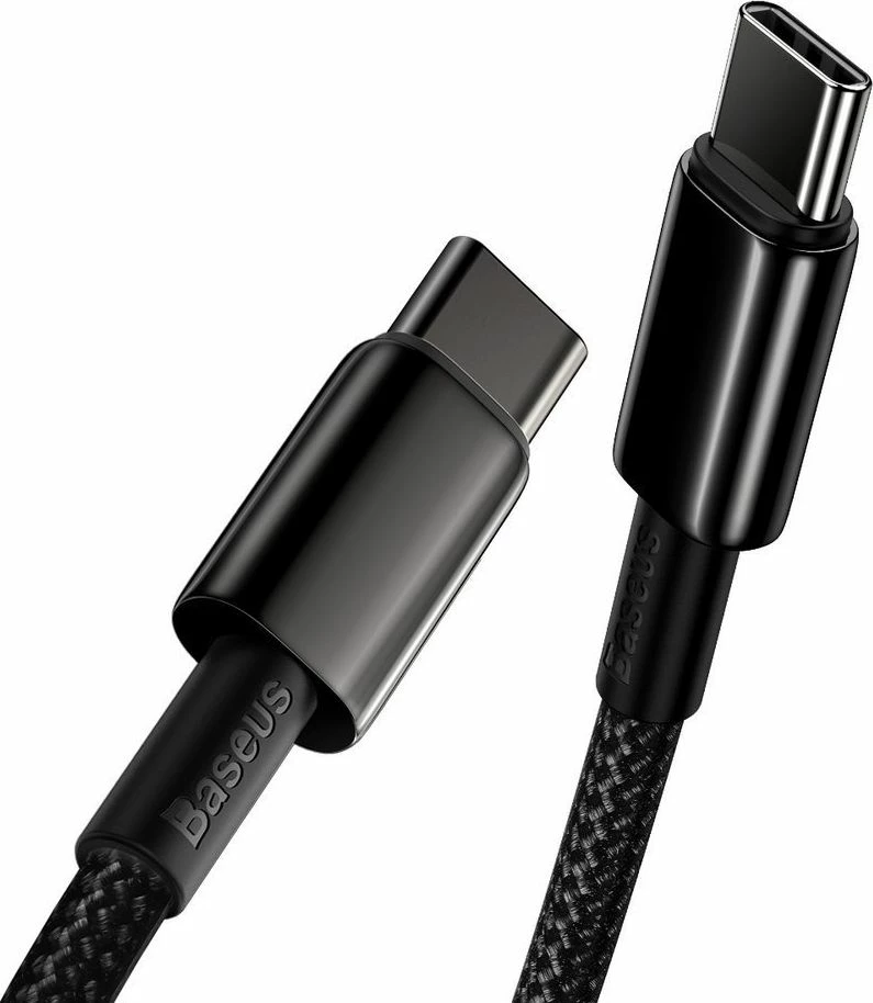 Kabllo USB-C në USB-C Baseus CATWJ-01 1 m, 100 W PD, e zezë