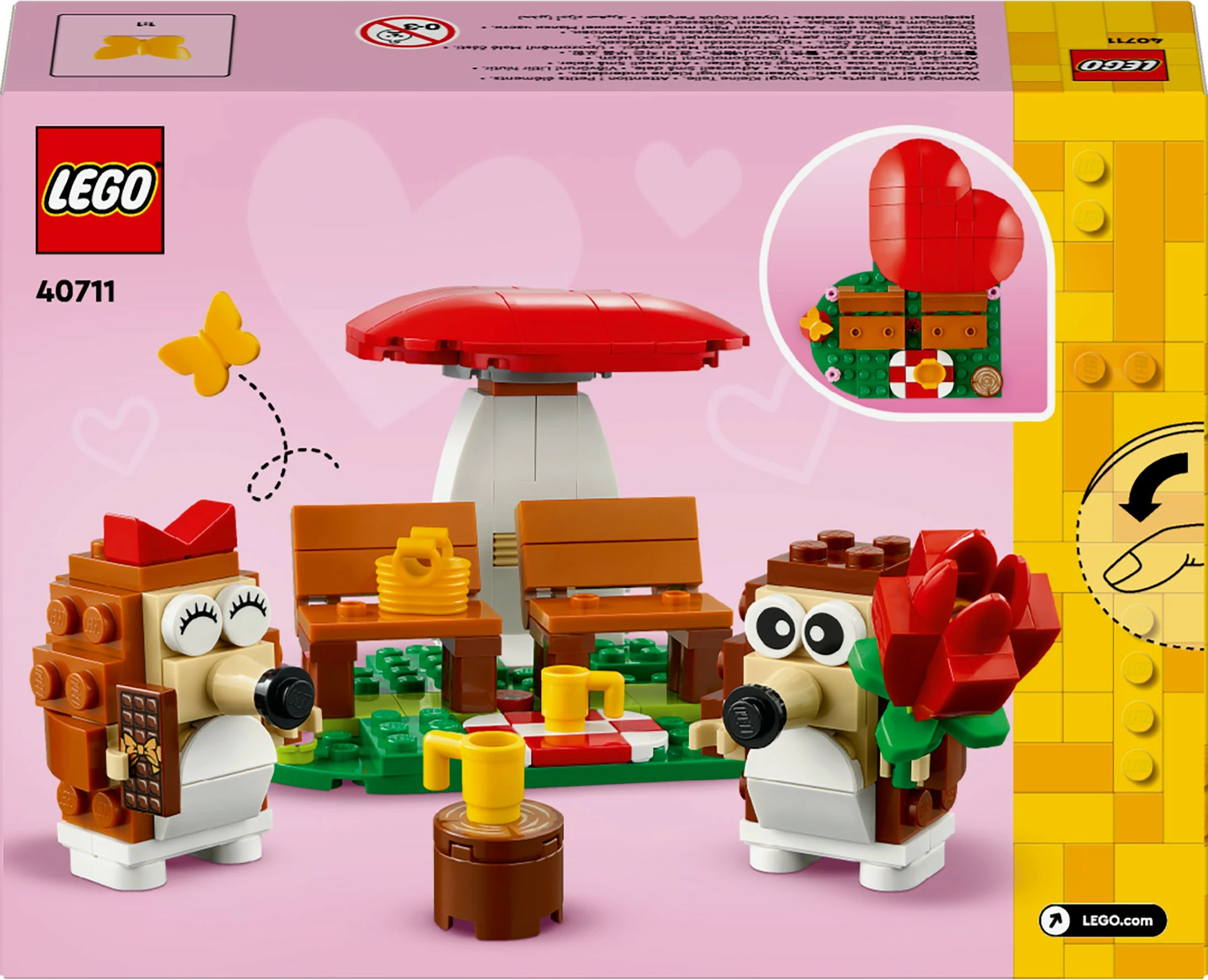 Set ndërtimi LEGO 40711, Igel und ihr Picknick-Date, shumëngjyrësh