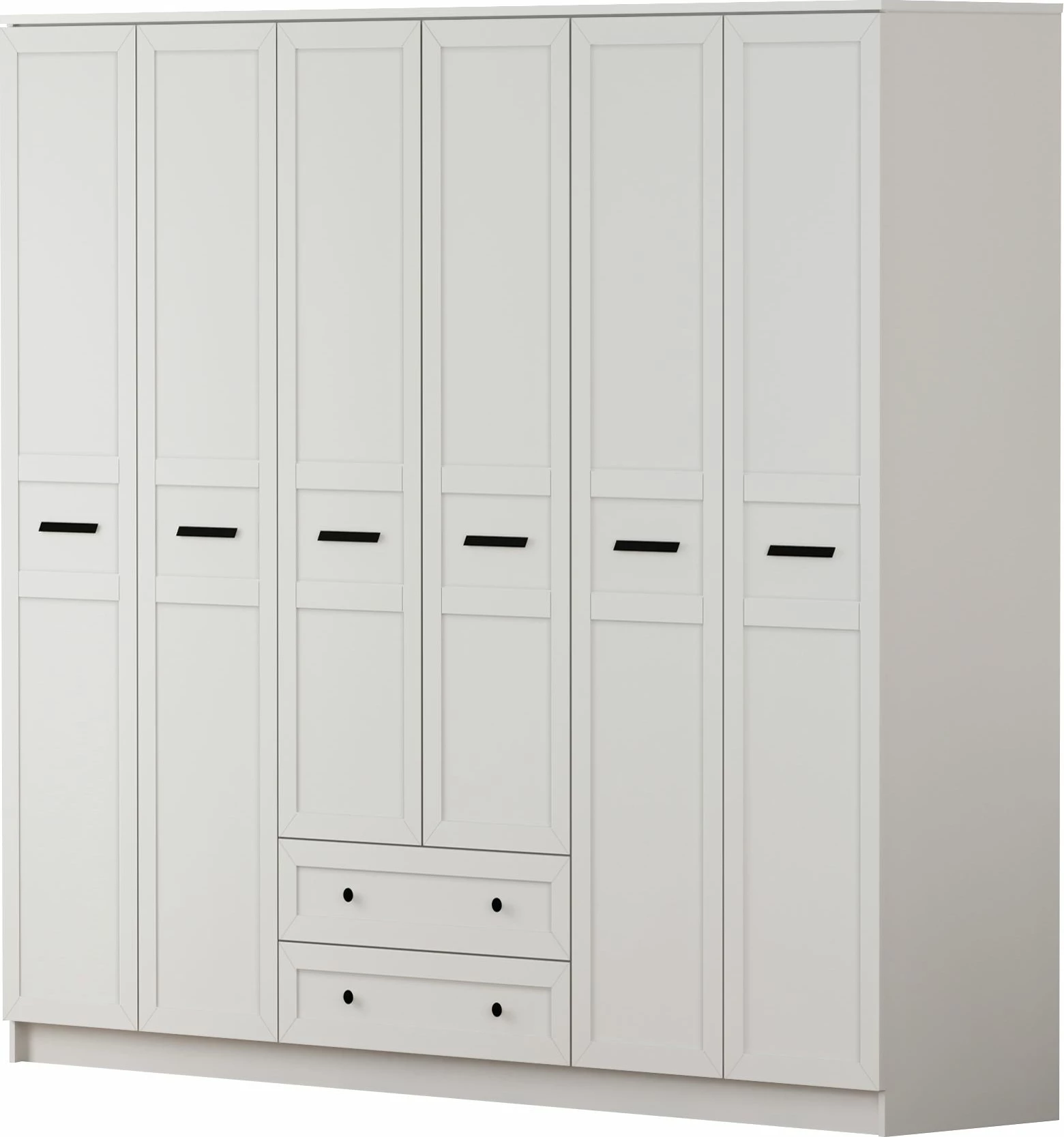 Dollap garderobe, ngjyrë e bardhë mat, Skye Decor, RB-168-01-006