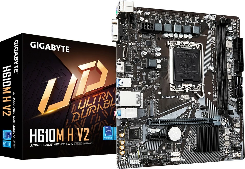 Pllakë amë Gigabyte GA-H610M H V2, Socket 1700, Intel