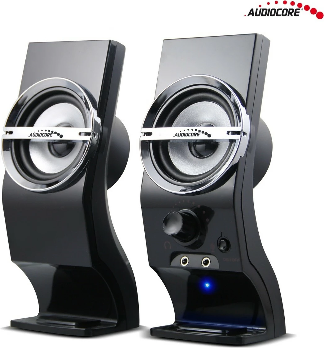 Altoparlantë kompjuteri Audiocore AC805, 6W, USB, të zi