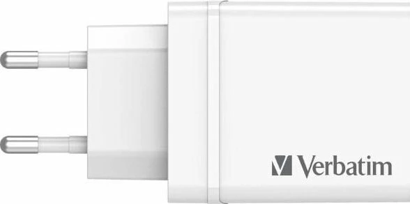 Karikues muri Verbatim CHR-30EU2 (49701) 30W, 1x USB-C PD 20W + 3x USB-A (QC 3.0 18W + 2x 10W), prizë EU, i bardhë