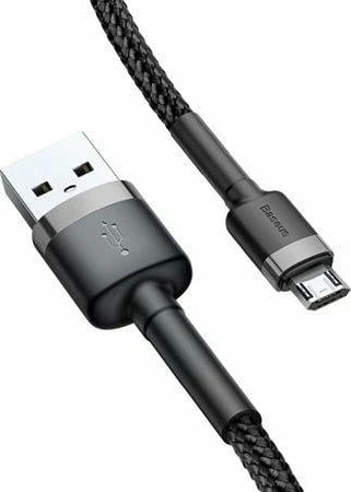 Kabllo USB-A në microUSB Baseus CAMKLF-BG1 1 m 2.4A USB 2.0 zezë/gri