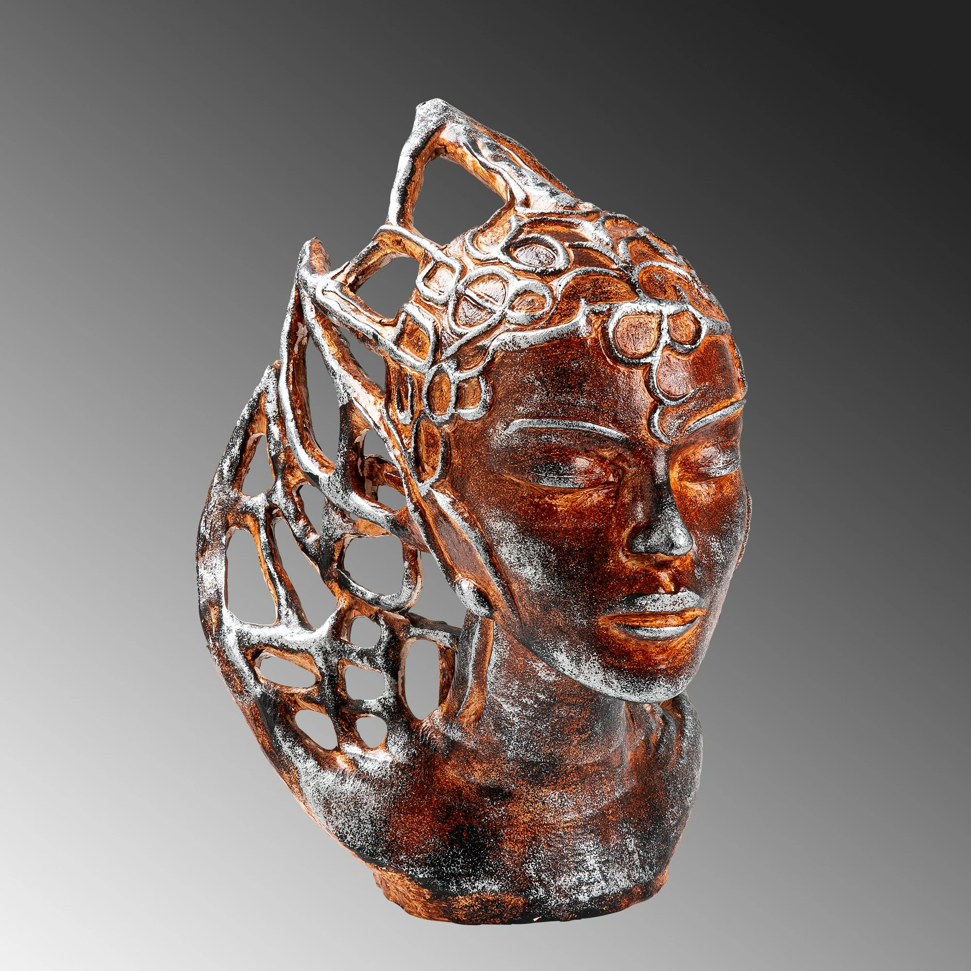 Objekt dekorativ Evila Originals, Taygete, shumëngjyrësh, 24x36x32cm