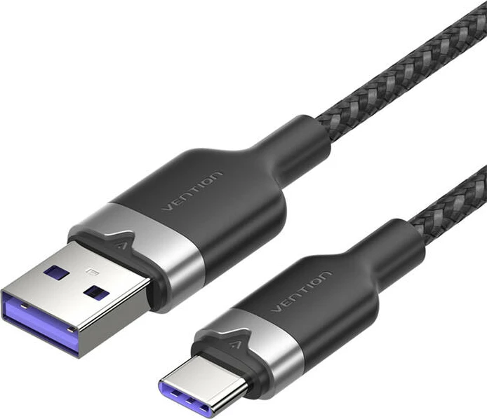 Kabllo USB 2.0 Vention CTOBF, USB-A në USB-C, 1m, e zezë