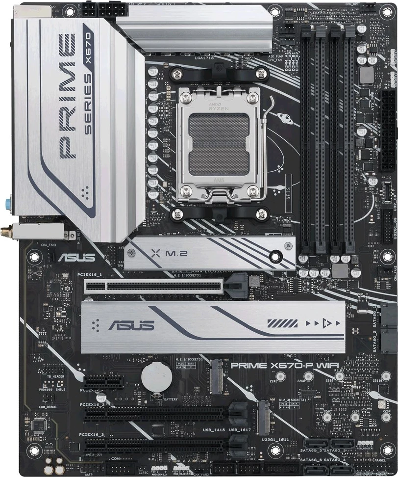 Pllakë amë ASUS PRIME X670-P WIFI, Socket AM5, ATX