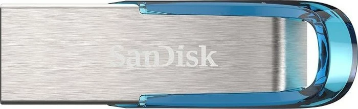 USB SanDisk Ultra Flair 64 GB, USB Type-A, 3.2 Gen 1, Blue, Silver