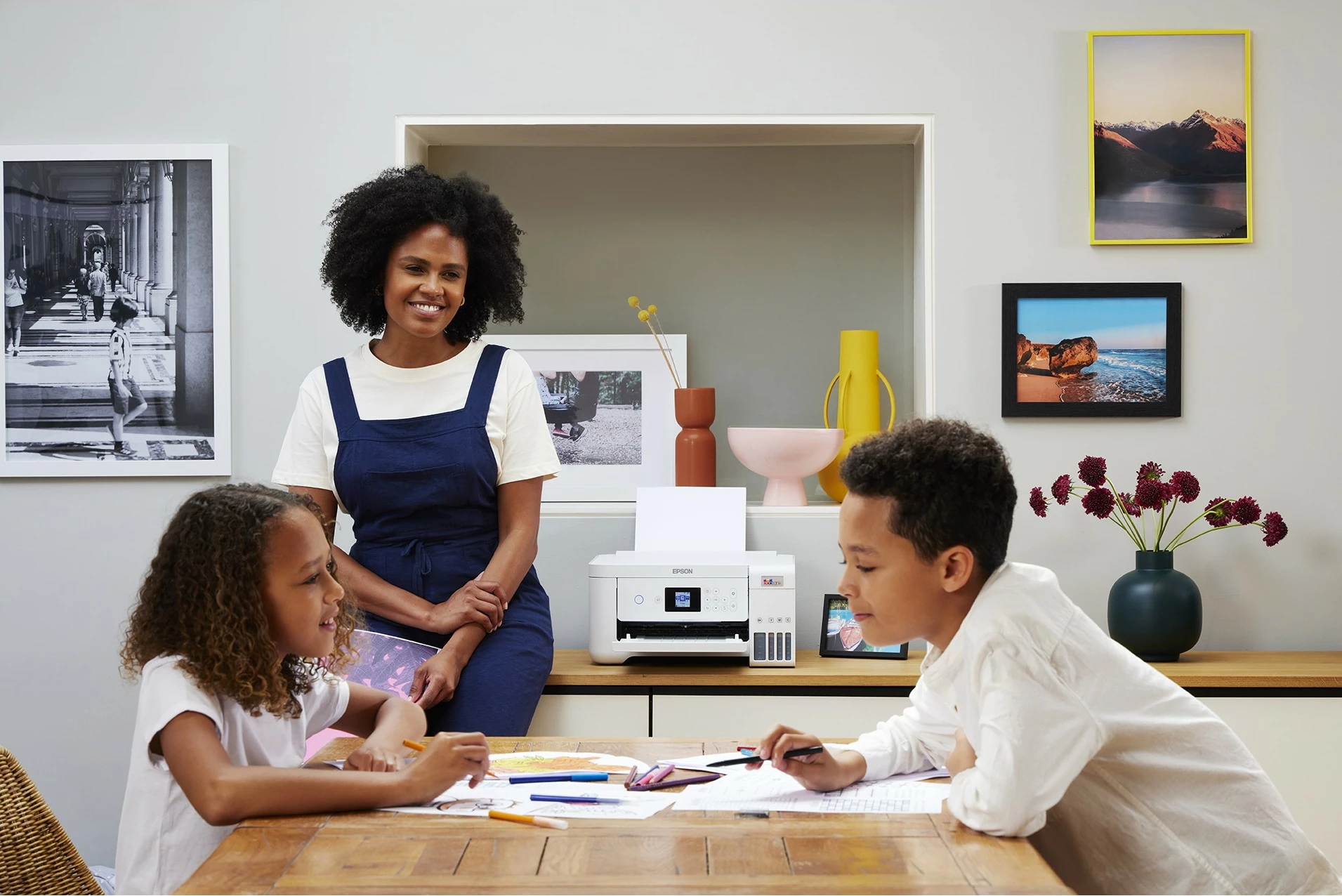 Printer Epson EcoTank ET-2856, Inkjet, Printim ngjyra, A4, Bardhë