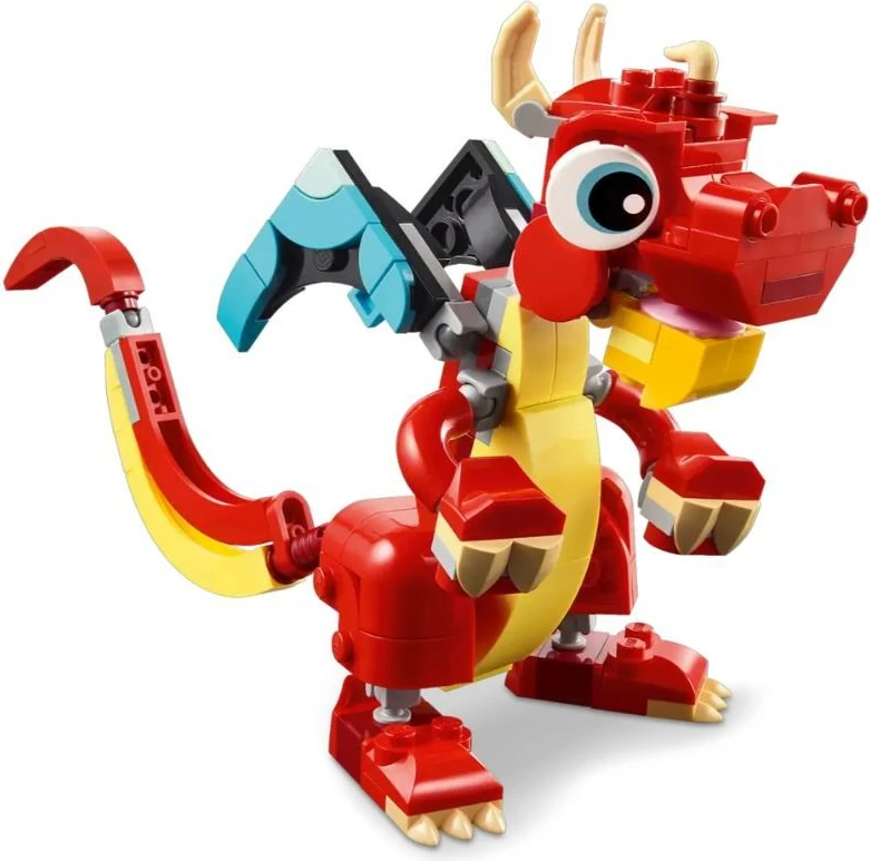 Set LEGO Creator 3-në-1, Red Dragon 31145, 149 pjesë, i kuq