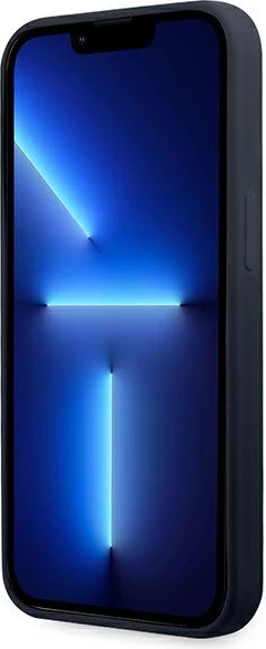 Mbështjellës BMW BMHCP13LSILNA për iPhone 13 Pro/13 6.1\" Hardcase silikoni Silicone Signature, blu navy, në kuti
