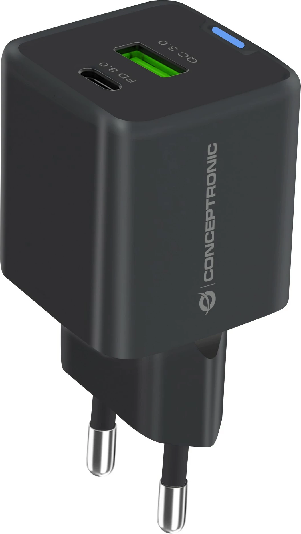 Karikues Conceptronic 2Port GaN 3-in-1 33WPD3.0/PPS, i zi